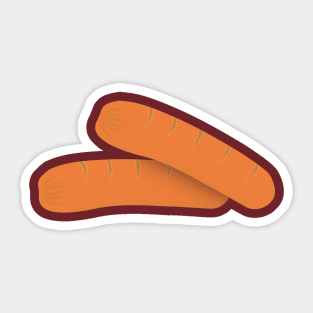 Cutest sausage lovers Sticker